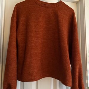 SHEIN Burnt Orange Textured Top